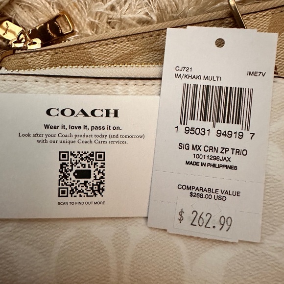 🚨 ENTRYYYY 🚨 3 piece set Coach Clutches w/Signature Monogram - Picture 7 of 16